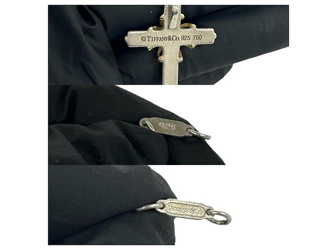 Autre Marque Collana Croce Tiffany Vintage Signature - vista 3
