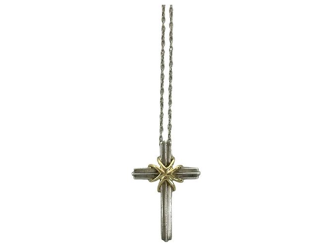 Autre Marque Collana Croce Tiffany Vintage Signature - vista 4