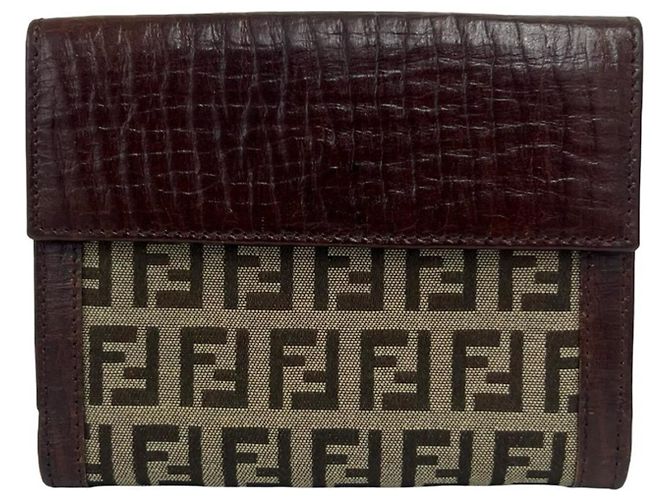 Fendi Vintage Zucchino FF Pattern Bi-fold Wallet - view 2