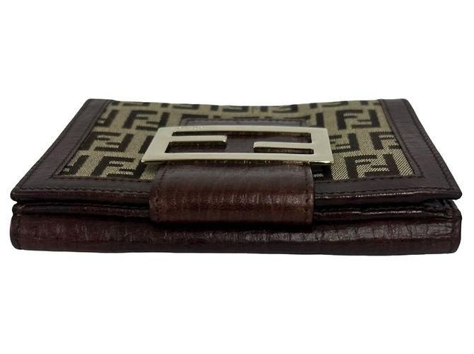 Fendi Vintage Zucchino FF Pattern Bi-fold Wallet - view 3