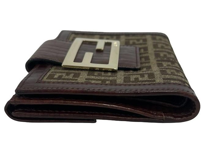 Fendi Vintage Zucchino FF Pattern Bi-fold Wallet - view 4