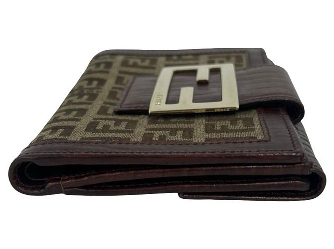 Fendi Vintage Zucchino FF Pattern Bi-fold Wallet - view 5