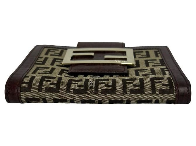 Fendi Vintage Zucchino FF Pattern Bi-fold Wallet - view 6