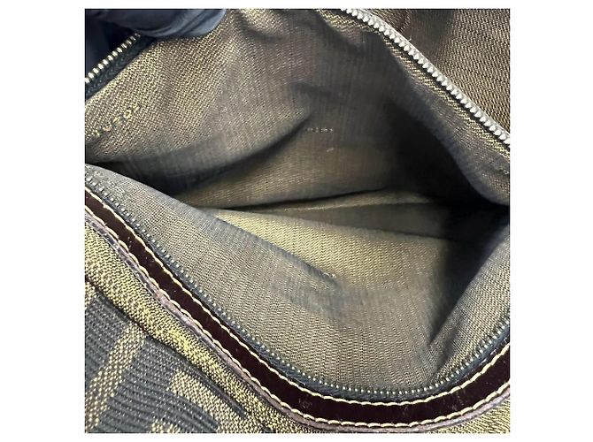 Sac à main cabas Fendi Vintage Zucca FF Pattern - vue 10