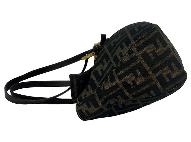 Sac à main cabas Fendi Vintage Zucca FF Pattern - vue 5