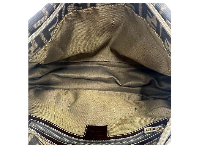 Sac à main cabas Fendi Vintage Zucca FF Pattern - vue 9