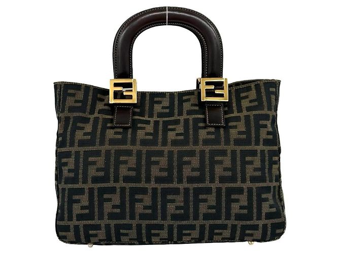Fendi Vintage Zucca FF Pattern Handtasche - Ansicht 3