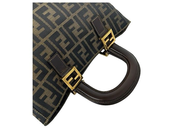 Fendi Vintage Zucca FF Pattern Handtasche - Ansicht 4