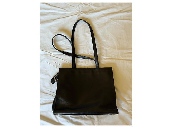 Christian Dior Borsa Shopping Tote Nero Pelle - vista 2