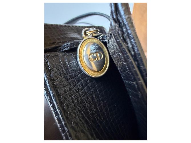 Christian Dior Borsa Shopping Tote Nero Pelle - vista 3