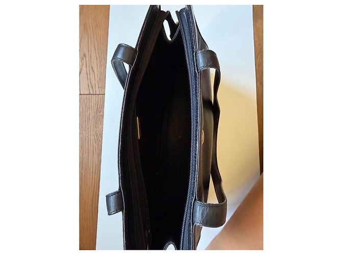 Christian Dior Borsa Shopping Tote Nero Pelle - vista 4