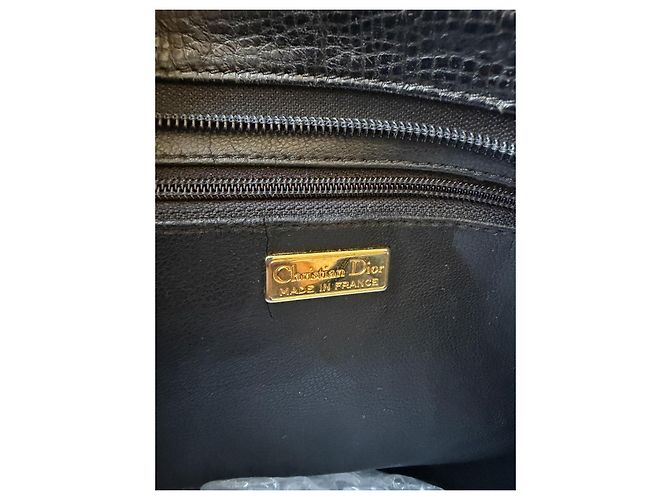 Christian Dior Borsa Shopping Tote Nero Pelle - vista 5
