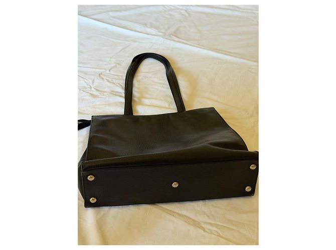 Christian Dior Borsa Shopping Tote Nero Pelle - vista 7