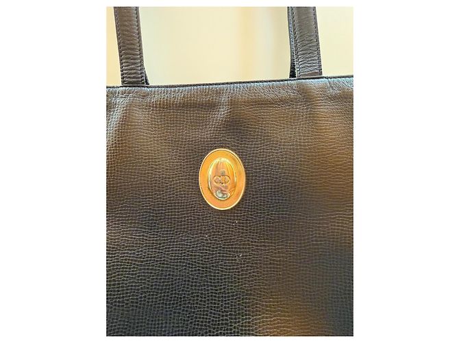 Christian Dior Borsa Shopping Tote Nero Pelle - vista 8
