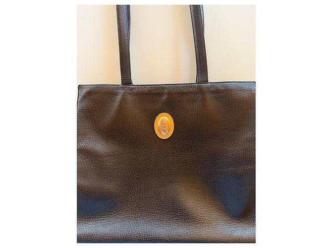 Christian Dior Borsa Shopping Tote Nero Pelle - vista 9