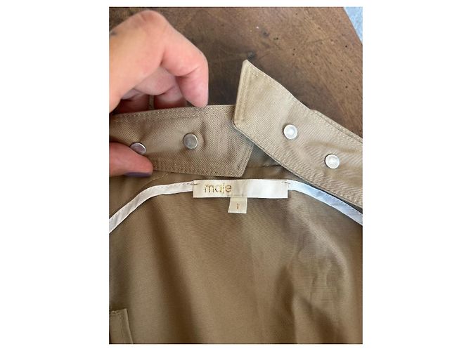 Maje Latzhose aus Baumwolle beige - Ansicht 4