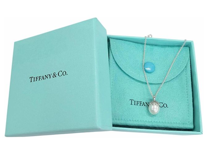 Autre Marque Collier Tiffany 925 Trèfle Cœur Perle d'Eau Douce - vue 2