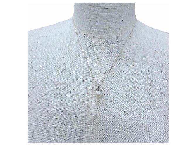 Autre Marque Collier Tiffany 925 Trèfle Cœur Perle d'Eau Douce - vue 3