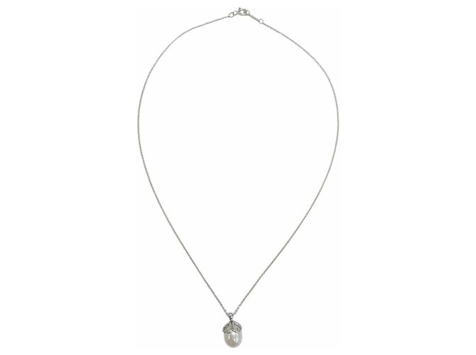 Autre Marque Collier Tiffany 925 Trèfle Cœur Perle d'Eau Douce - vue 4