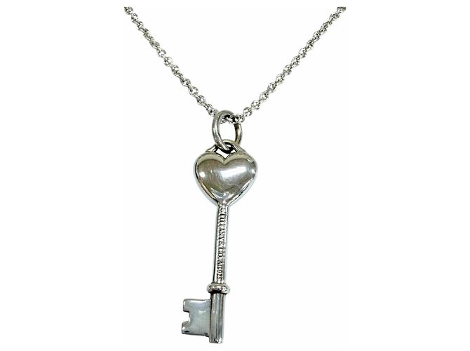 Autre Marque Collana Chiave Cuore in Argento Blu Tiffany & Co. - vista 4