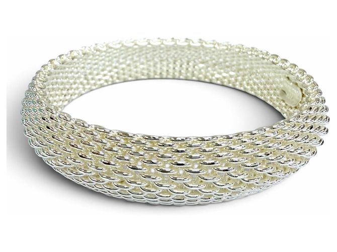 Autre Marque Bracciale rigido Tiffany Somerset in argento 925 - vista 3