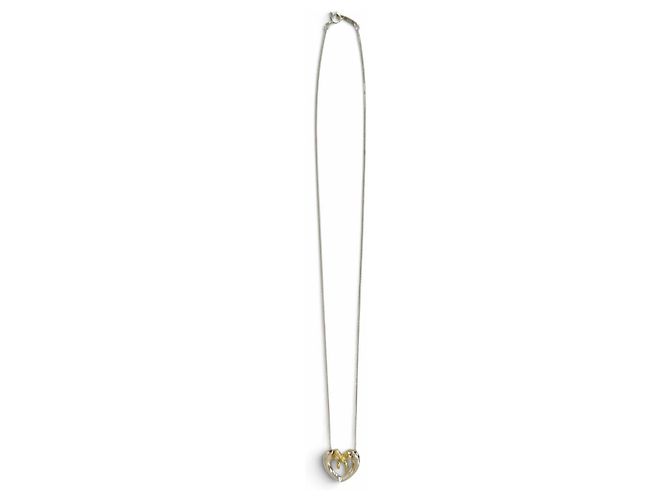 Autre Marque Collana Cuore con Fiocco Tiffany & Co. in Oro 18K e Argento - vista 3