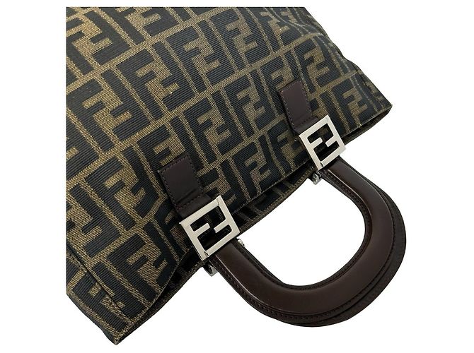 Sac à main Fendi Vintage Zucca FF Pattern - vue 4