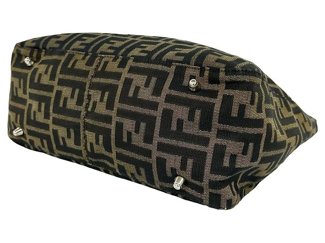 Sac à main Fendi Vintage Zucca FF Pattern - vue 8