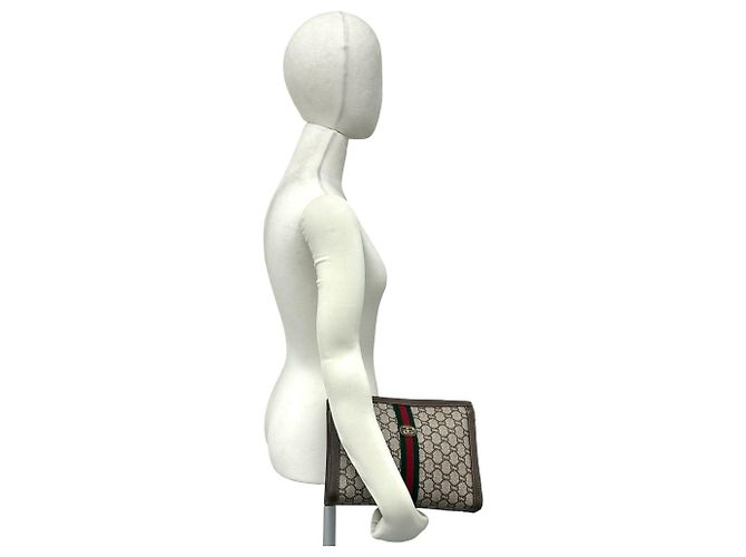 Borsa a pochette Gucci Old Sherry Line Plus Logo Hardware - vista 2