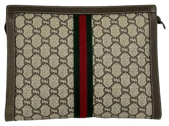 Borsa a pochette Gucci Old Sherry Line Plus Logo Hardware - vista 3