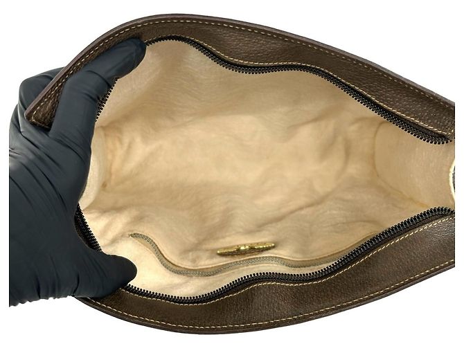 Borsa a pochette Gucci Old Sherry Line Plus Logo Hardware - vista 9