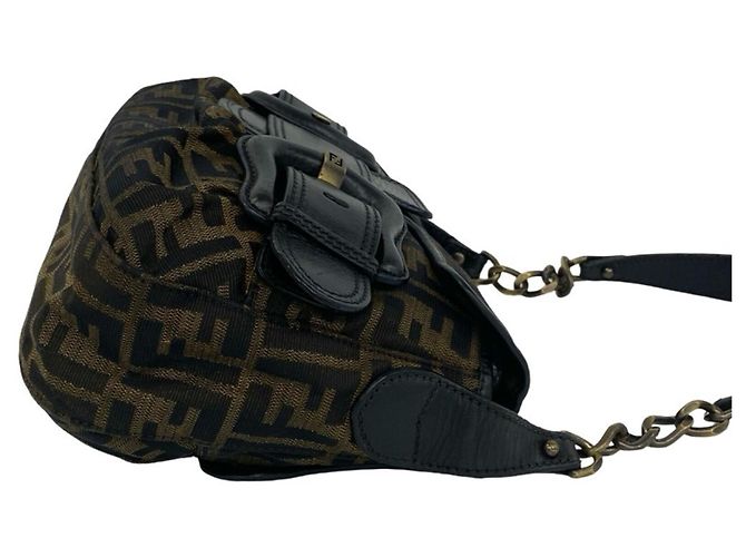 Fendi Vintage Tasche mit Zucca-Muster, semi one-shoulder - vue 6