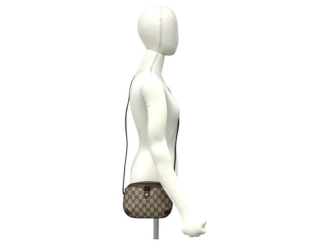 Gucci Vintage Sherry Line GG Logo Schultertasche - Ansicht 2