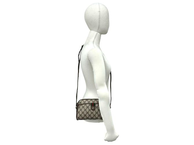 Bolsa de Ombro GUCCI Old Gucci Sherry Line GG Logo Pattern - vista 2