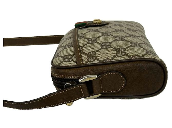 Bolsa de Ombro GUCCI Old Gucci Sherry Line GG Logo Pattern - vista 5