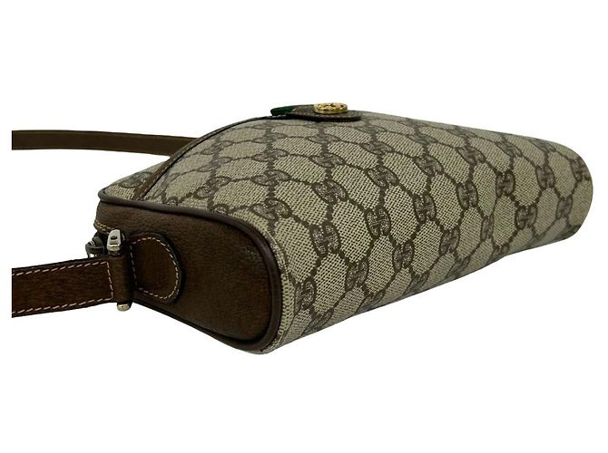 Bolsa de Ombro GUCCI Old Gucci Sherry Line GG Logo Pattern - vista 7