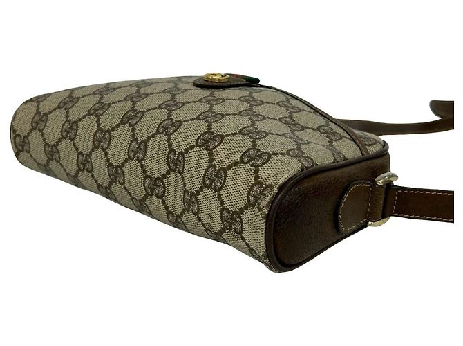 Bolsa de Ombro GUCCI Old Gucci Sherry Line GG Logo Pattern - vista 8