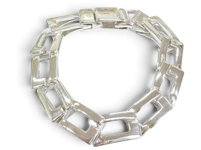Bracciale rigido GUCCI Vintage 925 Square G Accessory - vista 2