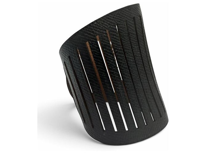 Hermès Bracelete Reversível em Couro Hermes Ajure Petit H - vista 5