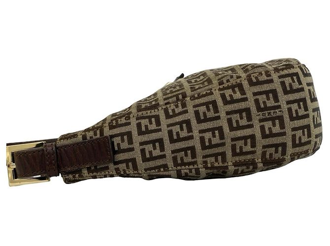 Fendi Vintage Schultertasche mit Zucchino FF-Muster - Ansicht 5