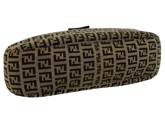 Fendi Vintage Schultertasche mit Zucchino FF-Muster - Ansicht 7