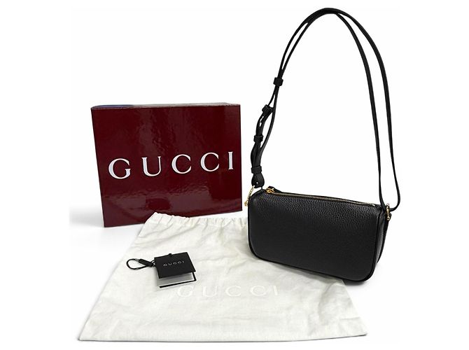 Borsa a tracolla in pelle Gucci Half Horsebit - vista 2