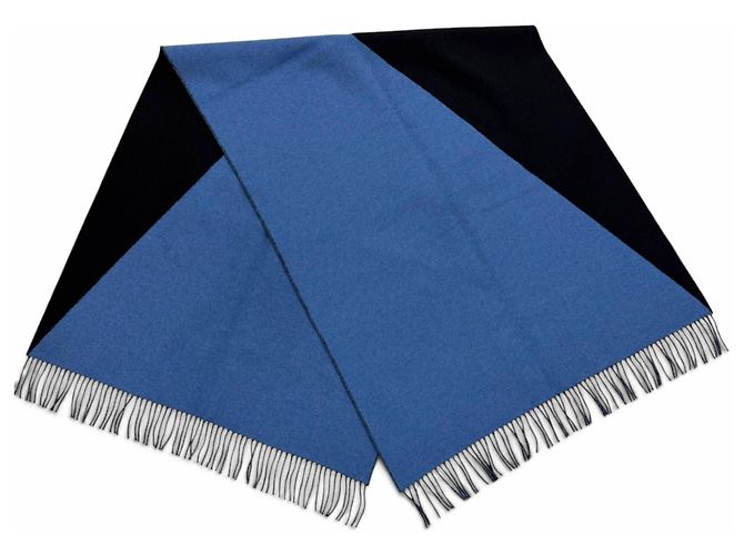 Hermès Hermes Bicolor Schal mit Fransen 100% Cashmere - Ansicht 4