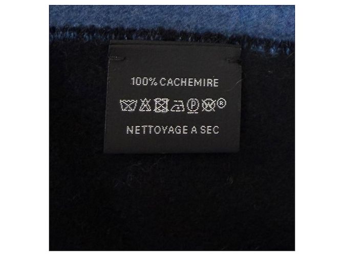 Hermès Hermes Bicolor Schal mit Fransen 100% Cashmere - Ansicht 8