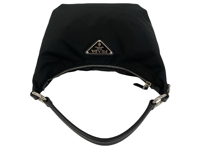 Saffiano Sac à épaule Prada avec logo triangle en métal - vue 4