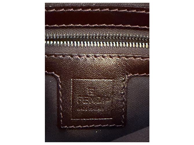 Fendi Sac baguette Monogramme toile marron - vue 3
