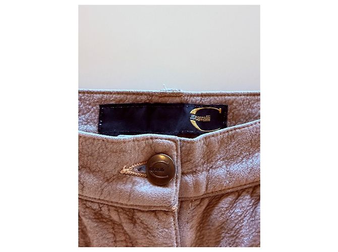 Just Cavalli Lederhose beige - Ansicht 4
