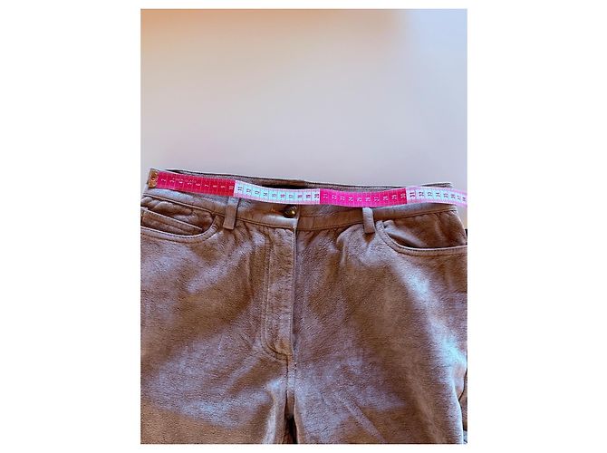 Just Cavalli Lederhose beige - Ansicht 5