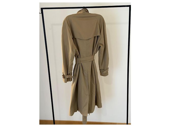 Burberry Trench Coat Beige Algodón Poliéster - vista 2