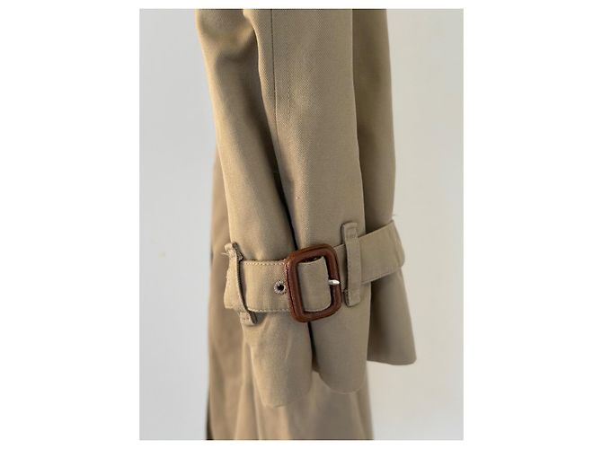 Burberry Trench Coat Beige Algodón Poliéster - vista 3